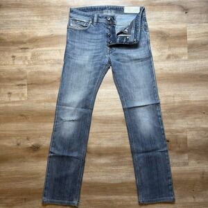 Diesel Safado Jeans Men 29x30 Slim Straight Stretch Denim Italy 0885K (Tag27)